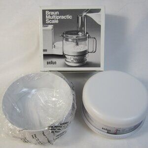Vintage Braun Multipractic Scale - Made in Switzerland 4243 - 5.5" Wide Receipt